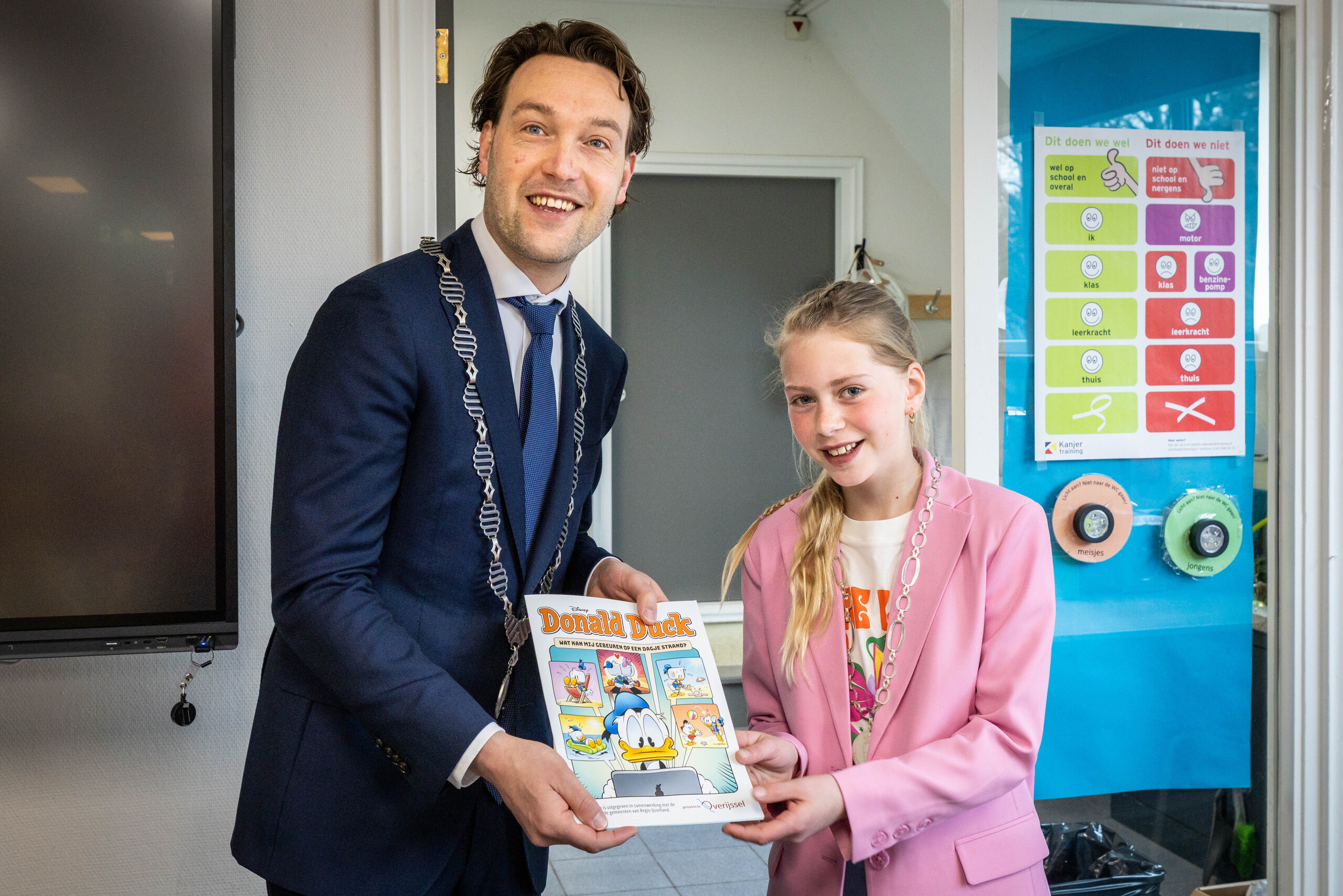 Locoburgemeester Melvin Smit en Yinthe Spijker
