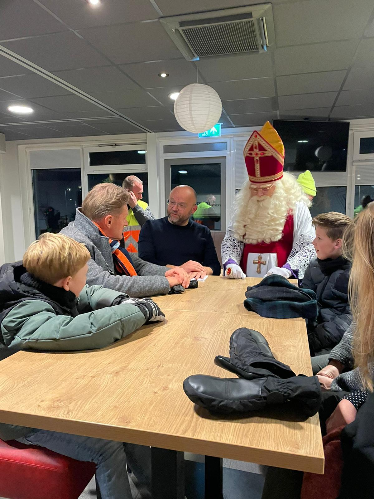 Tobias met Sinterklaas