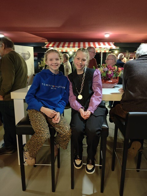 Yinthe en vriendinnetje Nieuwjaarsfestival