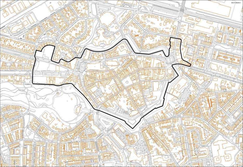 Plattegrond bedrijven investeringszone