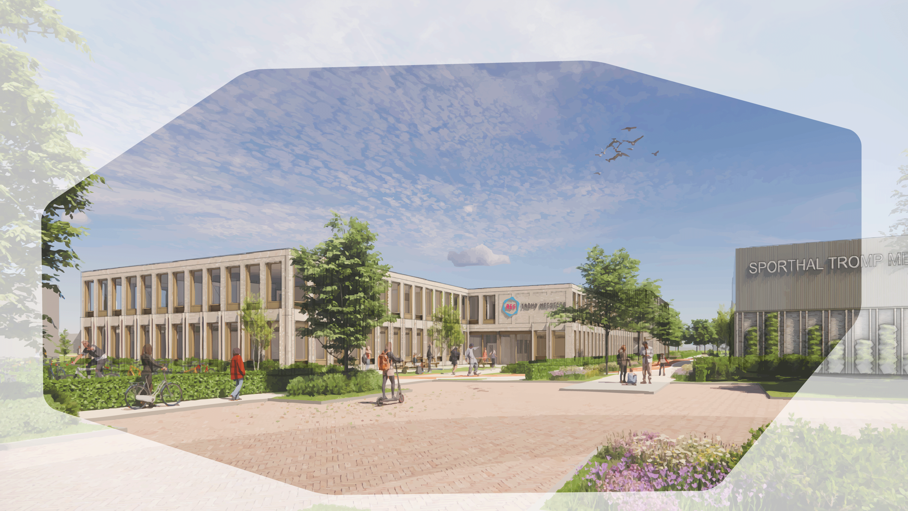 Schetsontwerp unilocatie RoosRos architecten
