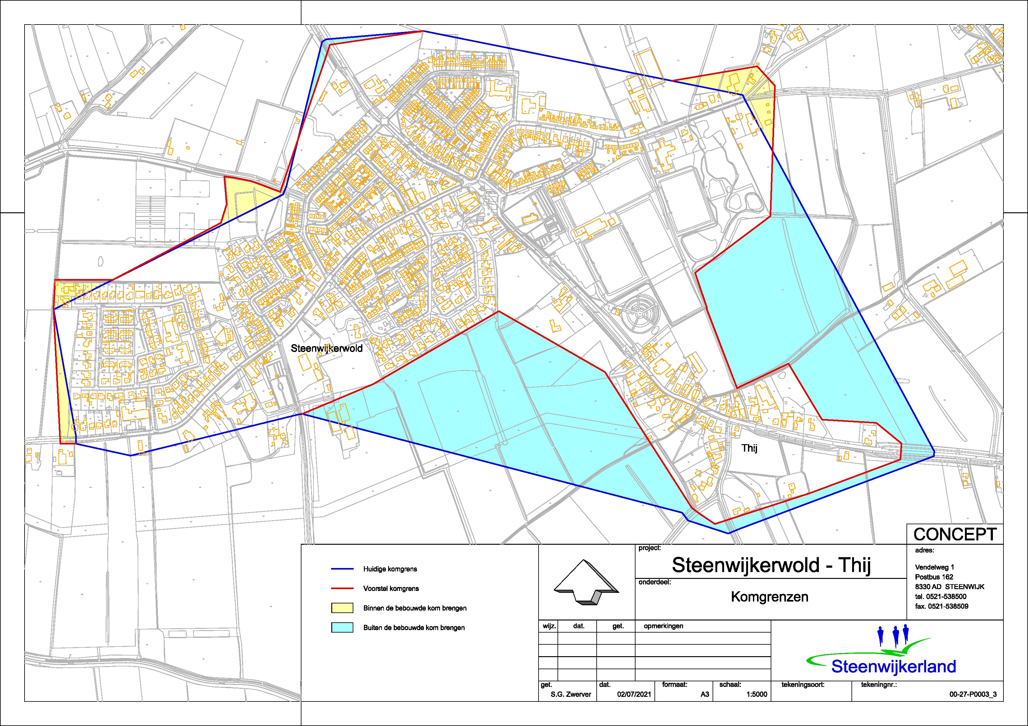 Bebouwde kom Steenwijkerwold en Thij