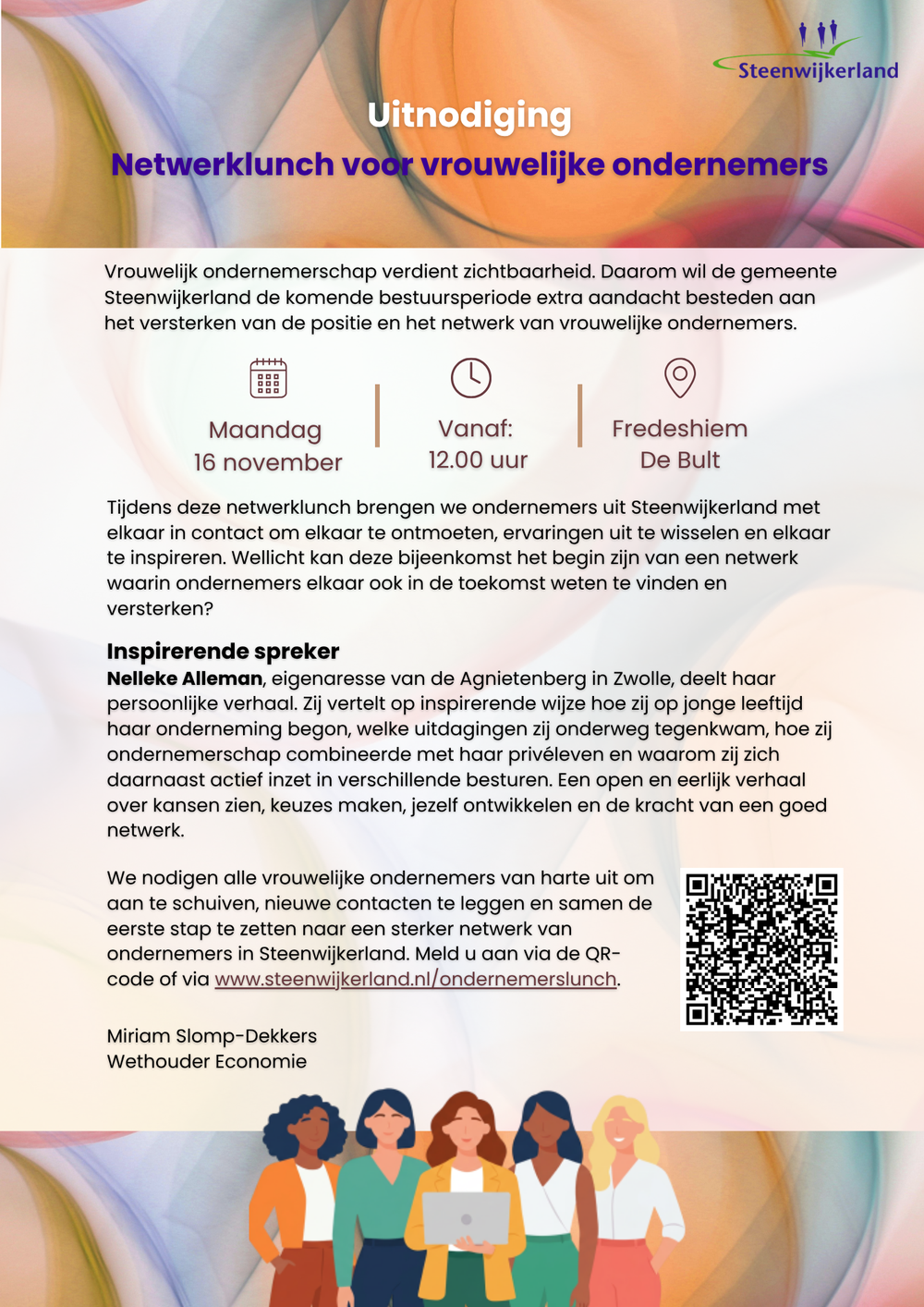 Uitnodiging vrouwelijke ondernemerslunch 2026