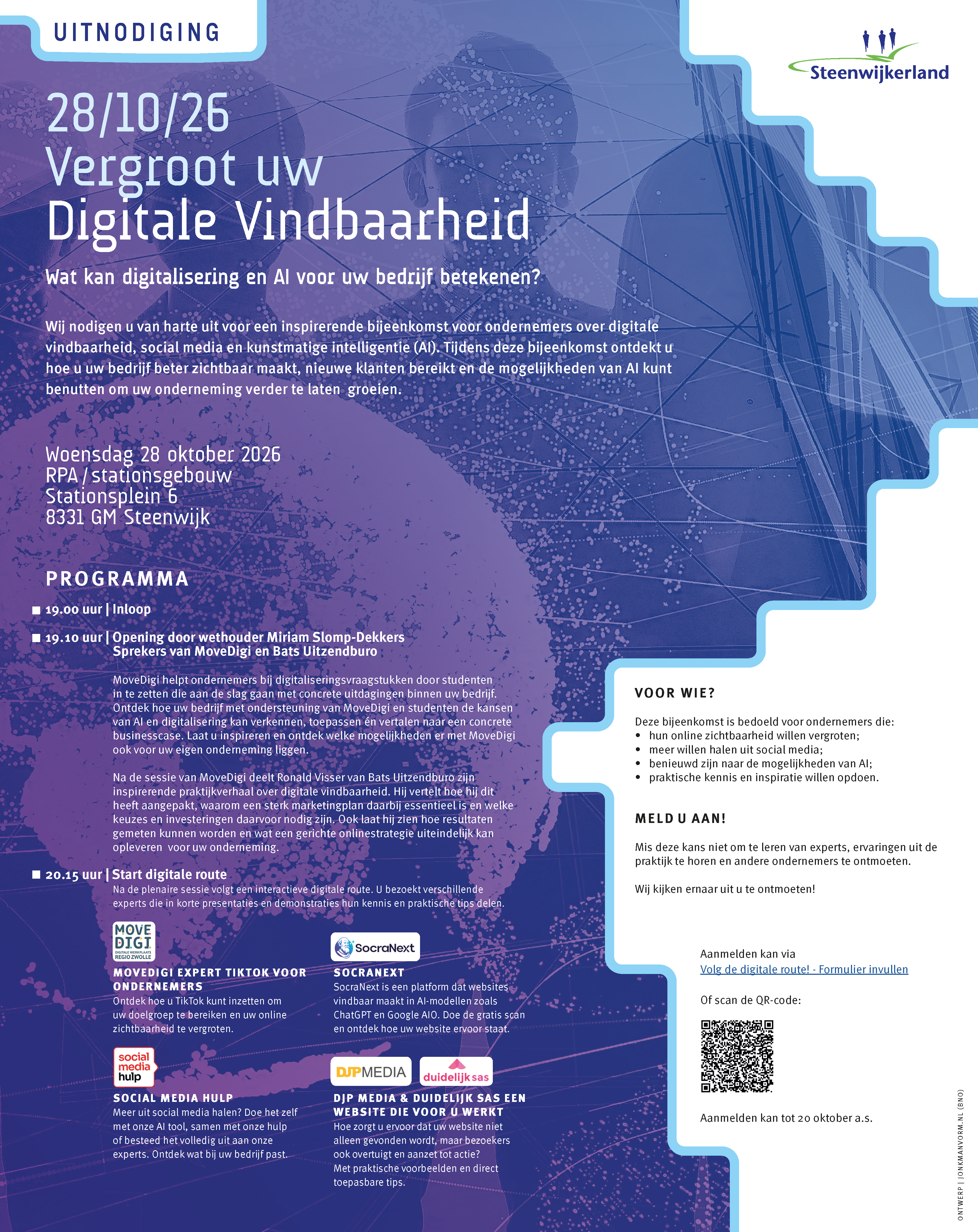Uitnodiging Digitale Vindbaarheid