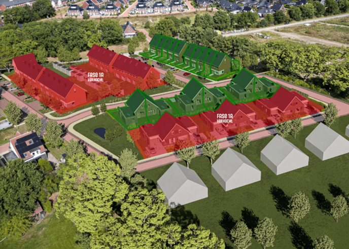 Nieuwe woningen én kavels in het Kornputkwartier in de verkoop