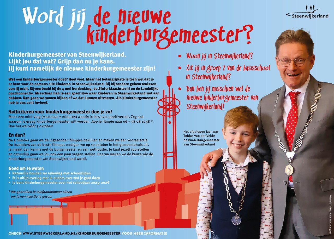 Word jij de nieuwe kinderburgemeester?